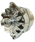 Chrome 10SI Self-Exciting Alternator For 1983 Buick Regal LeSabre And Chevy Suburban C10 C20 12 Volt 105 Amp CW Rotation With V1 Pulley Drop-In Replacement Chrome Finish