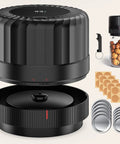 Electric Mason Jar Vacuum Sealer Kit Game Changing With Ten Lids Included Automatic Seal shown with components