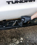 Screwball Detail Brush With Easy Hold Non Slip Rubber Grip For Safe Paint And Interior Cleaning Perfect For Grilles Emblems Trim And Tight Crevices Ultra Soft Bristles Includes Storage Stand Red cleaning truck step edge