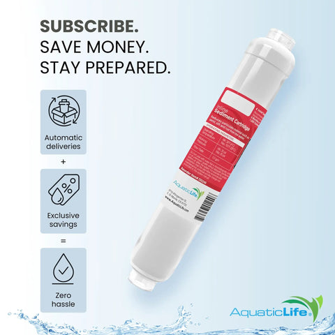 RO Buddie Inline Sediment Filter Cartridge 5 Micron For RO DI Water Systems Replacement Filter For Aquarium Inline Filtration