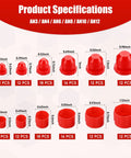 Your Go To AN3 To AN12 Caps And Plugs Kit For Auto Hoses And Fluid Lines, Sealing Fuel And Oil Lines With Plastic Caps And Plugs