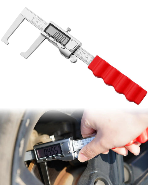 Digital Brake Rotor Gauge And Caliper For Disc Brake Thickness No Wheel Removal 6 Inch Stainless Vernier Rotor Micrometer