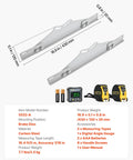 Heavy Duty Carbon Steel Wheel Alignment Tool Featuring A Digital Angle Finder And Measuring Tapes for precise camber adjustments