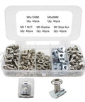 All In One Aluminum Extrusion Hardware Kit With 200Pcs M5 T Slot Nuts Bolts And Screws For 20x20 2020 2040 Profiles In A Clear Organizer Case