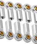 Beefy Aluminum M3 Tie Rod End Ball Joint Link Ball Head Holder 10Pcs RC Car Upgrade Kit 3mm Universal Fit for Tamiya HSP Traxxas