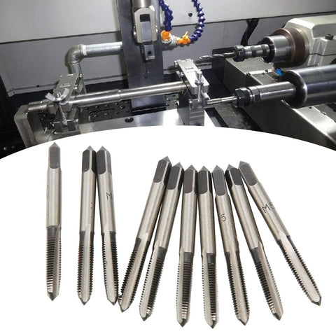M5 Tap Drill Straight Flute Carbon Steel Manual Heavy Duty Tool For Thread Cutting In Metalworking And Automotive DIY Industrial Grade Hand Tool For Metric Threads Wood Plastic Aluminum, set in machine