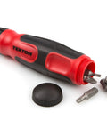 Ratchet screwdriver handle with bits from Everybit Ratchet Screwdriver And Bit Set 135 Piece Pro Kit With Slotted Bits Phillips Bits Square Bits