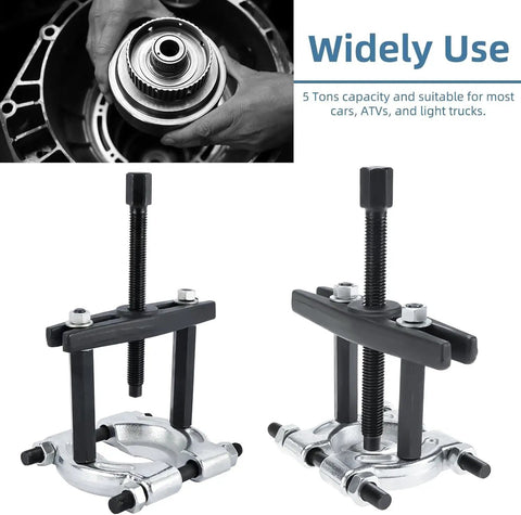 Heavy Duty 12 Pcs Bearing Separator Puller Set With 5 Ton Capacity Gear Splitter Flywheel Removal Tool Kit Gets The Job Done Fast No Sweat On Auto Repairs Or Engine Work Saving Cash By Delivering Pro Results With Ultimate Tool Collection, 5 ton bearing separator set