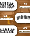 MT3 Collet Set For Milling And Lathe Work From One Eighth To Three Quarters Inch With Three Eighths Inch Threaded Back Drawbar