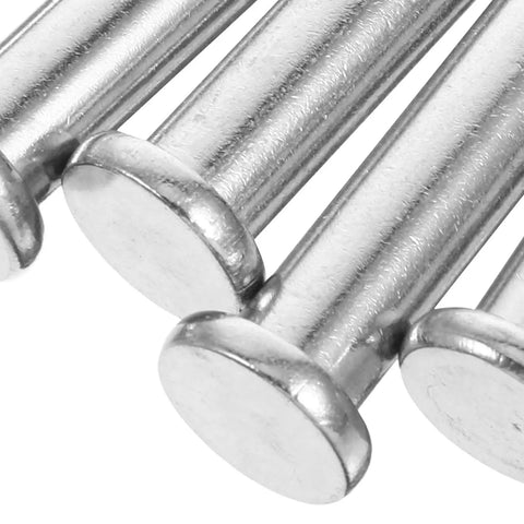 Versatile Di Kaca Stainless Steel Coupling Pins M8x40 Scaffolding Clevis Locking Bolts With Flat Head Design close-up view of pins