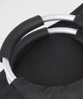 Close-up of aluminum ring handles on Two Pack Collapsible Laundry Hamper With Waterproof 82L Capacity Portable Foldable Laundry Basket