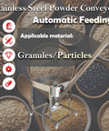 No Nonsense Automatic Screw Feeder Machine With Inclined Spiral Conveyor And Stainless Steel Auger built tough, featuring vibrating hopper with 100L capacity.