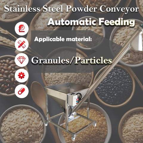 No Nonsense Automatic Screw Feeder Machine With Inclined Spiral Conveyor And Stainless Steel Auger built tough, featuring vibrating hopper with 100L capacity.