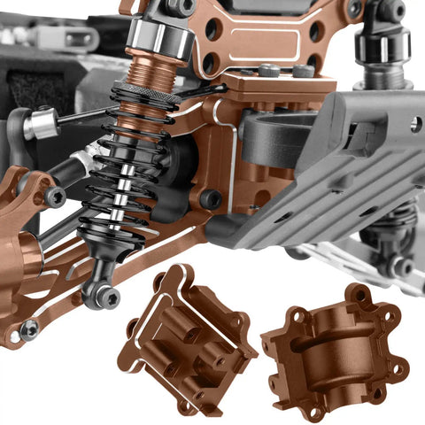 Beefed Up Aluminum Steering Bellcranks And Bronze Transmission Gearbox Upgrade Kit For 1/18 Granite Grom 4X4 RTR components close-up