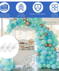 Heavy Duty 30 Pack Clear Balloon Arch Clips Kit With Invisible Spring Clamps For Weddings Parties And Beach Towels Holding Backdrops Quilts Photography Props securely without ruining your vibe. clear ABS balloon arch clips on decorated balloon display