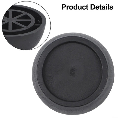 Four Pack Anti Vibration Pads For Washer And Dryer Shock Absorbing Rubber Feet showing detail of durable black rubber base