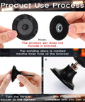 150 Pcs 2 Inch Sanding Discs For Die Grinder Set 150 Grit For Surface Finish with instructions on installation process