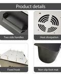 Product details of Heavy Duty Vertical Vibration Testing Rig With Smart Programmable Console: handles, heat dissipation, fixed hook, non-slip foot mat.