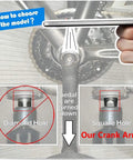 Square Hole Ebike Crank Arm Forged Alloy 6061 For Mid Mounted Motors 127mm 140mm 152mm 160mm 165mm 170mm 175mm Beefy High Strength Durable Torque Ready Replacement, square taper fit guide