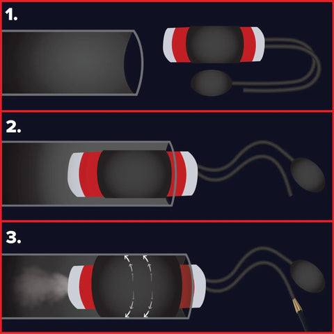 Diagram of EVAP Bundle Smoke Machine Adapter Kit For Visible Vapor And Low Pressure Diagnostics in use with EasyIntake system.