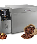 Kick Start Your Daily Grind With This Smooth Operator Electric Coffee And Nut Roaster featuring a stainless steel design and coffee beans.