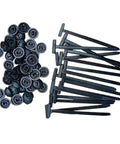 Heavy Duty Universal Nylon Cable Tie Buckles Self Locking Zip Ties Holder For Auto Bumpers Retainers And Fasteners 50 Pieces