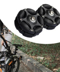 Pair of kowaku 58mm omni-directional rear wheels for folding bicycles, black