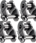 4 PCS #60 Roller Chain Offset Half Links For Motorbike Dirt Bike ATV. High quality carbon steel replacements, 1.39x0.59x1.14in each.