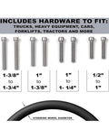 Power Steering Wheel Spinner Knob Fits Cars Trucks Tractors Mowers Forklifts And More Easy To Install With Four Screw Lengths