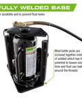 12-Ton Heavy Duty Air Hydraulic Bottle Jack For Cars And Trucks Pro Grade With Fully Welded Base