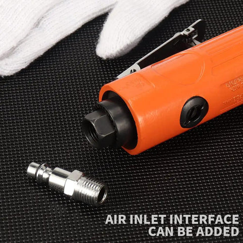 18 Gauge Pneumatic Metal Shear Cutter With Two Blades, Industrial Air Cutter for Stainless Steel, Iron and Aluminum Sheet Metal, Screen Mesh Cutting Tool, Fast 2500 RPM, Built for Tough Jobs