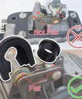 Comparison showing Seat Ibiza 6J 2002 2007 and Leon 1M 2000 2005 manual transmission shift cable linkage end rod bushing kit