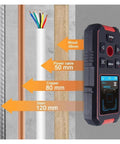 196 Ft Laser Distance Measurer and Digital Level Multi-Function Wall Stud Finder Scanner Detects wood, metal, and water pipes.