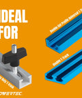 128 Piece T Track Knob Kit With 5/16-18 Threaded Bolts And Washers For DIY Woodworking Jigs And Fixtures Includes T Track Bolts