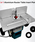 2 in 1 Router Table Insert Plate for Woodworking Bench Top, Flip Board Design, 240 x 200 mm with scale, for large routing machines.