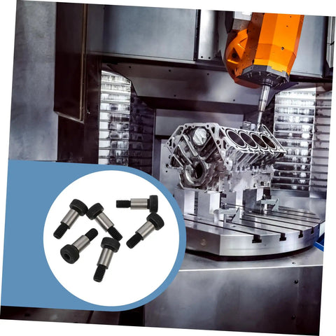 Rustproof Carbon Steel Shoulder Screws For Machinery And Repair Heavy Duty Shoulder Bolts with hex socket drive in industrial setting