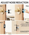 Installation guide for Hidden Magnetic Door Ball Catch Set Adjustable Hardware With Stainless Steel Strike Plate Noiseless Strong Suction