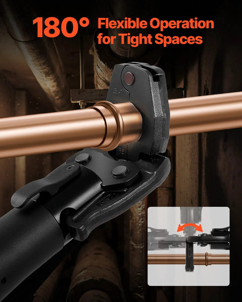 Compact Series Press Actuator For ProPress Copper Piping Tools Fits Half Inch Three Quarters Inch One Inch And One And A Quarter Inch Rings