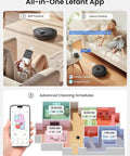LiDAR Robot Vacuum And Mop Combo With Auto Self-Empty Dock, 6000Pa Suction, app and voice control demonstration