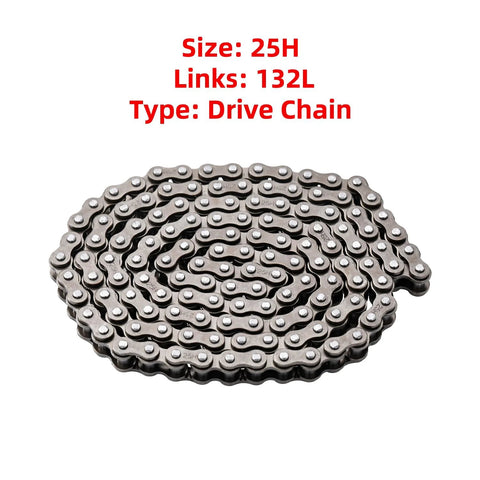 KAMIER #25 roller drive chain, 132-link, steel, coiled