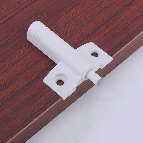 Quiet Cabinet Buffer Dampers Soft Close Drawer Bumps Silent Wardrobe Collision Cushions Impact Absorbing Pads White plastic buffer on wood