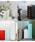 Mobile Metal Filing Cabinet With Lock And Wheels For Office Use Vertical Under Desk Storage Drawer in various colors and sizes