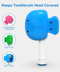 Toothbrush Head Cover Cap Travel Case Protector Clip Fits Most Manual And Electric Toothbrushes For Adults And Kids 2 Pack