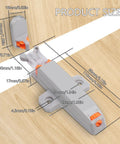 Dimensions of Push To Open Cabinet Latches 4 Pack, Sturdy Double Spring Hardware For Modern Kitchens And Bathrooms
