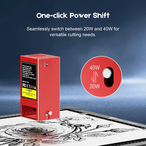 Badass Precision Laser Engraver And Cutter With Huge 450X410 Millimeter Workspace Straight Up Built For Smooth Carving On Wood Metal Acrylic Glass And Stainless Steel