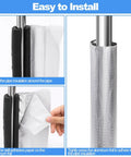 Installation of 12 Pack Foam Pipe Insulation Wrap With Self Adhesive Aluminum Foil Shield For Outdoor Pipes Spigots Water Heaters