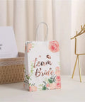 Team Bride Gift Bags With Handles Set Of 20 For Bridesmaids, Durable Paper Bags For Wedding Gift Wrapping, Bridal Shower Party Decor Supplies