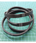 PJ307 Drive Belt For Conveyor Systems High Elasticity Timing Belt With Safety Shield Reduces Vibration, Delivers Smooth, Quiet Operation And Rock Solid Positioning For Reliable Transport. black PJ307 four-rib drive belt on cutting mat