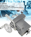 Adjustable Multifunctional MT2 Tailstock Live Center For Wood And Metal Lathes, die-cast aluminum with two handles, front view.