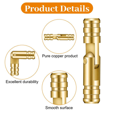 Image showing Hidden Brass Barrel Hinges For Wooden Boxes 4x20mm Pack Of 50, highlighting durability and smooth surface.